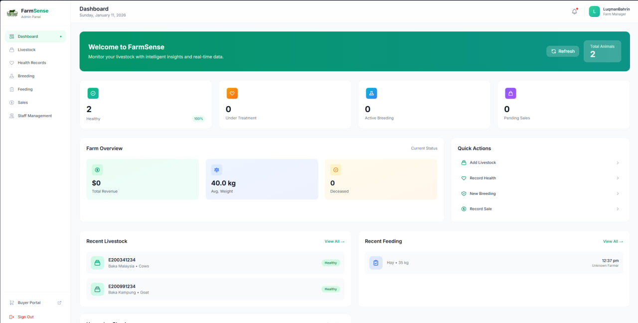 FarmSense – RFID Livestock Monitoring screenshot 3