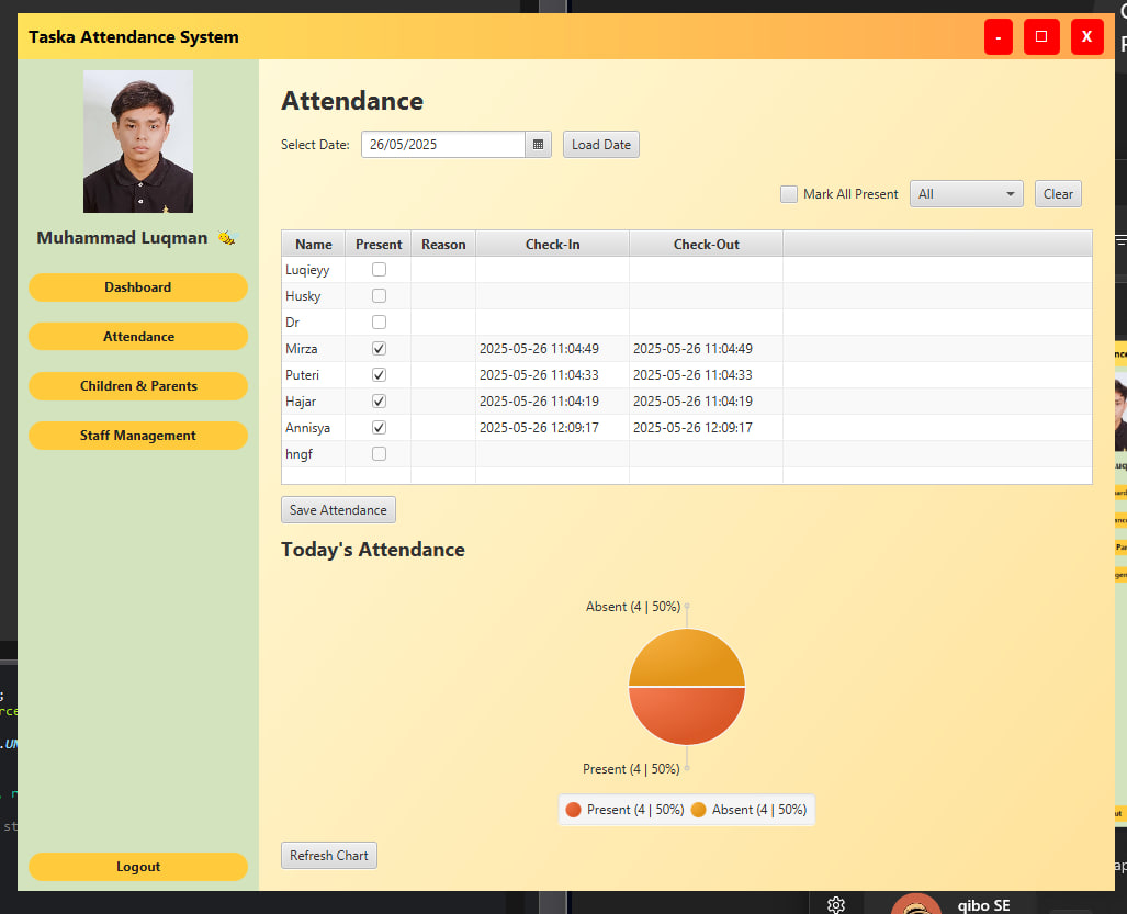 Taska NFC Attendance System screenshot 4